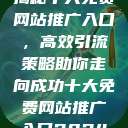 揭秘十大免费网站推广入口，高效引流策略助你走向成功十大免费网站推广入口2024  第1张