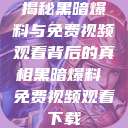 揭秘黑暗爆料与免费视频观看背后的真相黑暗爆料 免费视频观看下载  第1张