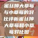 蜜丝婷大草莓与小草莓的对比评析蜜丝婷大草莓和小草莓对比图  第1张