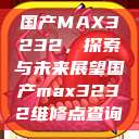 国产MAX3232，探索与未来展望国产max3232维修点查询  第1张