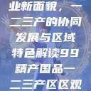 探索中国产业新面貌，一二三产的协同发展与区域特色解读99精产国品一二三产区区观看  第1张