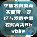 中国农村的真实面貌,变迁与发展中国农村真卖Bbwbbw 第1张 中国农村的真实面貌,变迁与发展中国农村真卖Bbwbbw 第1张