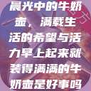 晨光中的牛奶壶，满载生活的希望与活力早上起来就装得满满的牛奶壶是好事吗  第1张