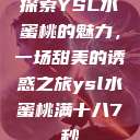 探索YSL水蜜桃的魅力,一场甜美的诱惑之旅ysl水蜜桃满十八7秒 第1张 探索YSL水蜜桃的魅力,一场甜美的诱惑之旅ysl水蜜桃满十八7秒 第1张