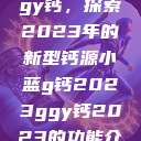小蓝g钙与ggy钙,探索2023年的新型钙源小蓝g钙2023ggy钙2023的功能介绍 第1张 小蓝g钙与ggy钙,探索2023年的新型钙源小蓝g钙2023ggy钙2023的功能介绍 第1张