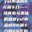 ysl水蜜桃86满十八—一场青春与美味的盛宴ysl水蜜桃86满十八和88区别  第1张