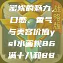 探索YSL水蜜桃的魅力，口感、香气与美容价值ysl水蜜桃86满十八和88区别  第1张