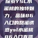 探索YSL水蜜桃的独特魅力，品味86入口的甜蜜诱惑ysl水蜜桃86入口直播  第1张