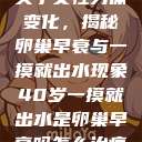 关于女性身体变化，揭秘卵巢早衰与一摸就出水现象40岁一摸就出水是卵巢早衰吗怎么治疗  第1张
