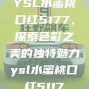 YSL水蜜桃口红5177，探索色彩之美的独特魅力ysl水蜜桃口红5117  第1张