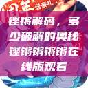 铿锵解码，多少破解的奥秘铿锵锵锵锵在线版观看  第1张