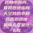 我的小和尚，直翘翘地指向天空我的小和尚直翘翘地指向天空是什么歌  第1张