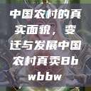 中国农村的真实面貌，变迁与发展中国农村真卖Bbwbbw  第1张