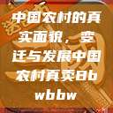 中国农村的真实面貌，变迁与发展中国农村真卖Bbwbbw  第1张