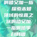 啊哈又加一指，探索未知领域的惊喜之旅啊哈又加一指啊哈李白韩信  第1张