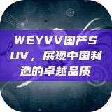 WEYVV国产SUV，展现中国制造的卓越品质  第1张