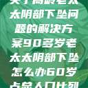 关于高龄老太太阴部下坠问题的解决方案90多岁老太太阴部下坠怎么办60岁占总人口比列  第1张