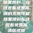 暗黑爆料，在线观看免费高清的无限可能暗黑爆料在线观看免费高清版视频  第1张