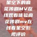 星空下的麻花传剧MV在线观看体验麻花传剧mv在线看星空影视评价  第1张