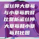 蜜丝婷大草莓与小草莓的对比赏析蜜丝婷大草莓和小草莓对比图  第1张