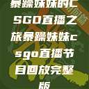暴躁妹妹的CSGO直播之旅暴躁妹妹csgo直播节目回放完整版  第1张