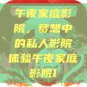 午夜家庭影院，梦想中的私人影院体验午夜家庭影院l  第1张