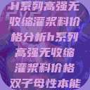 H系列高强无收缩灌浆料价格分析h系列高强无收缩灌浆料价格双子母性本能  第1张