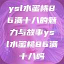 ysl水蜜桃86满十八的魅力与故事ysl水蜜桃86满十八吗  第1张