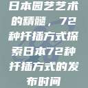 日本园艺艺术的精髓，72种扦插方式探索日本72种扦插方式的发布时间  第1张