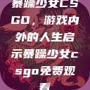 暴躁少女CSGO，游戏内外的人生启示暴躁少女csgo免费观看  第1张