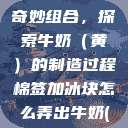 棉签与冰块的奇妙组合,探索牛奶(黄)的制造过程棉签加冰块怎么弄出牛奶(黄)有危害吗 第1张 棉签与冰块的奇妙组合,探索牛奶(黄)的制造过程棉签加冰块怎么弄出牛奶(黄)有危害吗 第1张