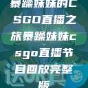 暴躁妹妹的CSGO直播之旅暴躁妹妹csgo直播节目回放完整版  第1张