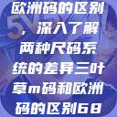 三叶草m码和欧洲码的区别，深入了解两种尺码系统的差异三叶草m码和欧洲码的区别6868  第1张